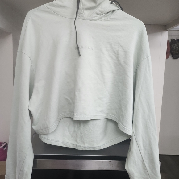 Oakley Tops - Oakley Women's Light Green Hoodie Top